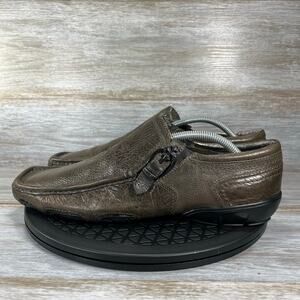 Sketchers Men’s Lounge Mark Nason Grey Leather Slip On Loafers Size 9.5